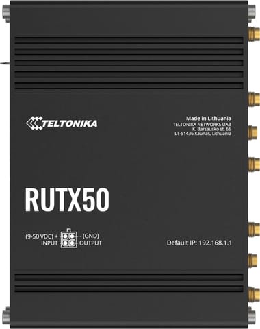 ⁨Teltonika RUTX50 router przemysłowy 5G (RUTX5000AC00)⁩ w sklepie Wasserman.eu