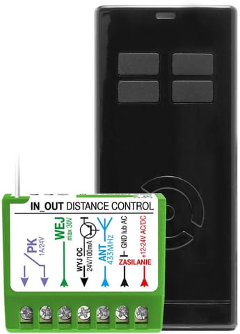 ⁨Zestaw Proxima IN-OUT Distance Control T4 CZARNY⁩ w sklepie Wasserman.eu