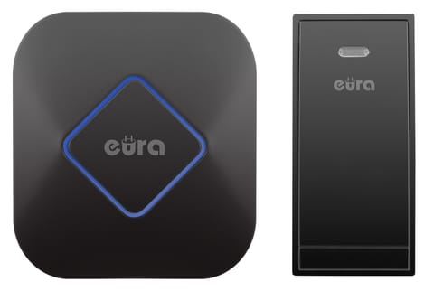 ⁨WIRELESS DOORBELL ''EURA'' WDP-83H2 ''JAZZ'' BATTERY FREE BLACK⁩ at Wasserman.eu