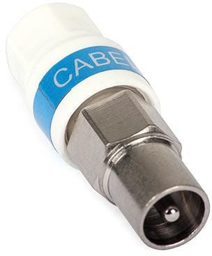 ⁨Wtyk antenowy IEC Cabelcon na przewód RG-6/Triset-113 "Self-Install"⁩ w sklepie Wasserman.eu