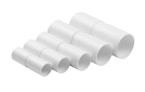 ⁨Złączka do rur elektroinstalacyjnych sztywna, prosta BIAŁY ZPL-16 (1szt.)⁩ w sklepie Wasserman.eu