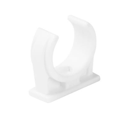 ⁨Uchwyt do rur elektroinstalacyjnych półotwarty BIAŁY U-16 (PACZKA 100szt.)⁩ w sklepie Wasserman.eu