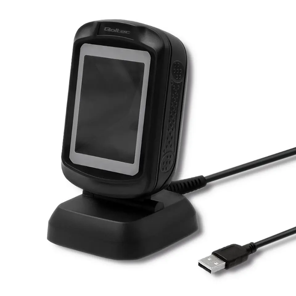 QOLTEC CZYTNIK KODÓW KRESKOWYCH STACJONARNY | 1D I 2D | USB w sklepie Wasserman.eu