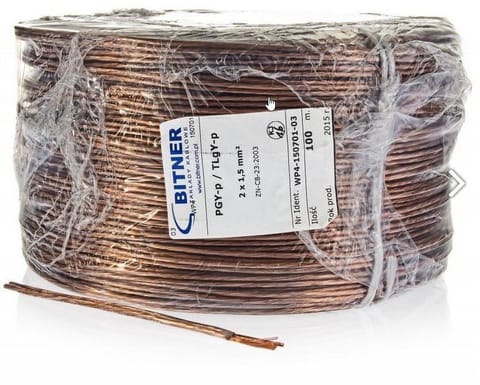 ⁨SPEAKER CABLE BITNER BiTsound PGY-p (TLgY) 2x0,75mm2 ROLL 100m.⁩ at Wasserman.eu