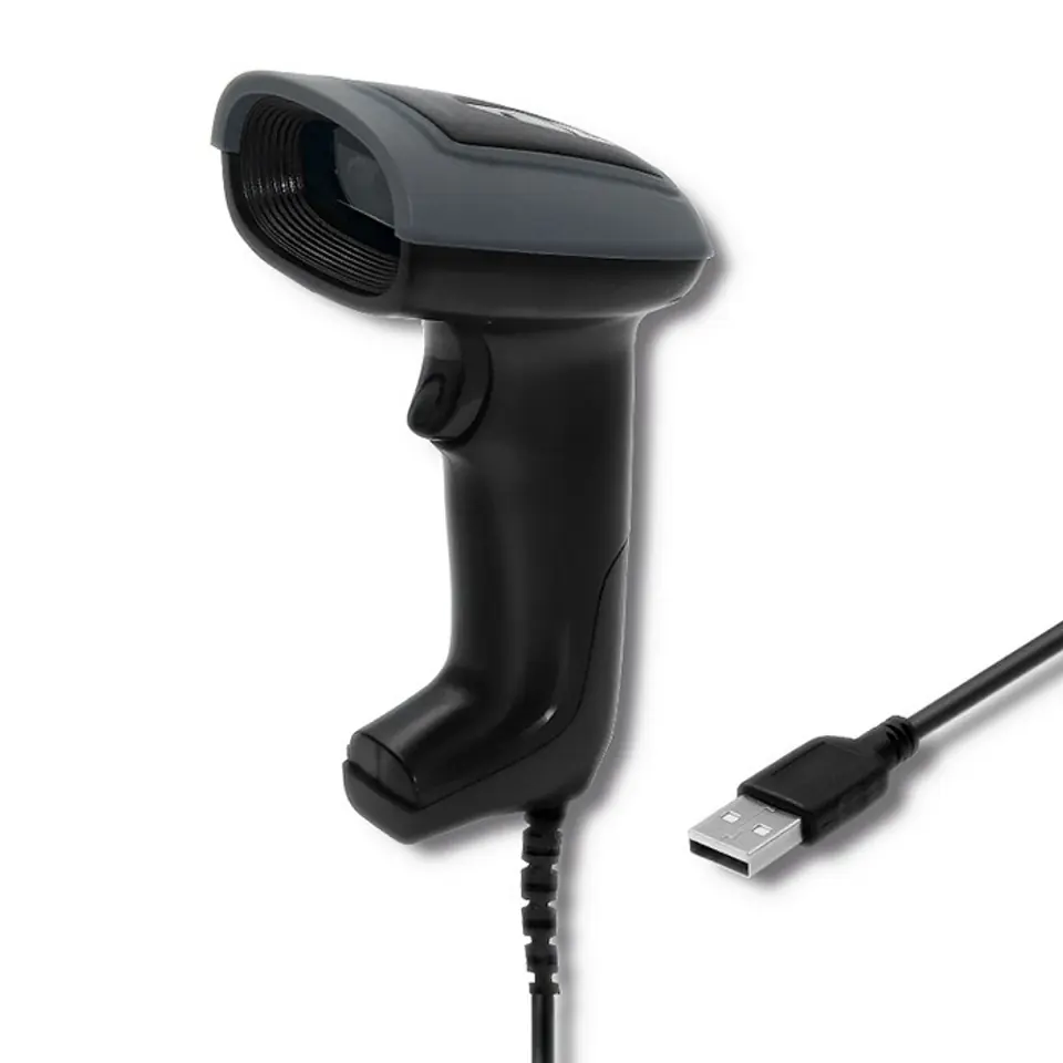 ⁨Wired laser barcode scanner 1D, 2D, USB⁩ at Wasserman.eu