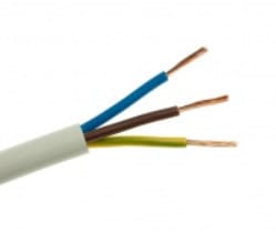 ⁨Przewód elektryczny linka H03VV-F OMY 3x1,5mm2 300V ELEKTROKABEL biały 100m⁩ w sklepie Wasserman.eu