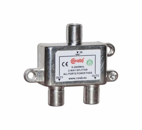 ⁨ROZGAŁĘŹNIK-SPLITER 5-2400 Mhz CORAB 2 DROŻNY Z PRZEJŚCIEM NAPIĘCIA⁩ w sklepie Wasserman.eu