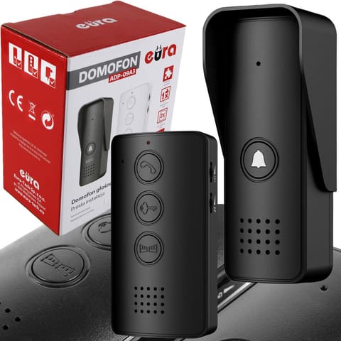 ⁨EURA ADP-09A3 intercom black, hands-free⁩ at Wasserman.eu