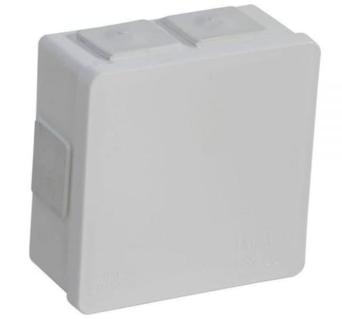 ⁨Puszka natynkowa pusta 6 wlotów VIPLAST VP-02 klik BIAŁA IP55 86x86x40mm 002-01⁩ w sklepie Wasserman.eu