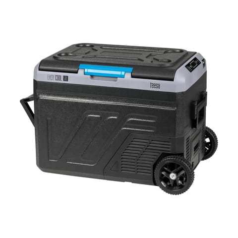 ⁨Profesjonalna lodówka turystyczna kompresorowa TEESA z funkcją mrożenia 50L DC12/24 AC 230V, duże koła i solidna rączka , Bluetooth, możliwość zasilania baterią⁩ w sklepie Wasserman.eu
