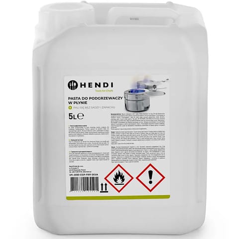 ⁨Pasta do podgrzewaczy potraw - etanol 5l - Hendi 195505⁩ w sklepie Wasserman.eu