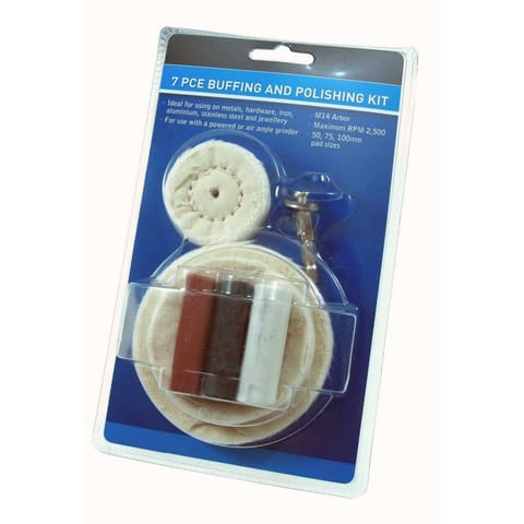 ⁨Zestaw polerski tacze pasty adapter HEX 7 elementów⁩ w sklepie Wasserman.eu