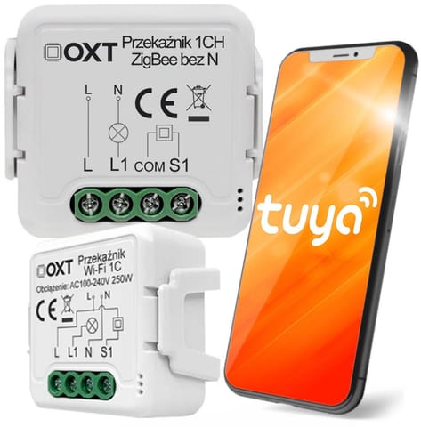 ⁨Moduł OXT mini przekaźnik 1 obw. bez N ZigBee TUYA T271⁩ w sklepie Wasserman.eu