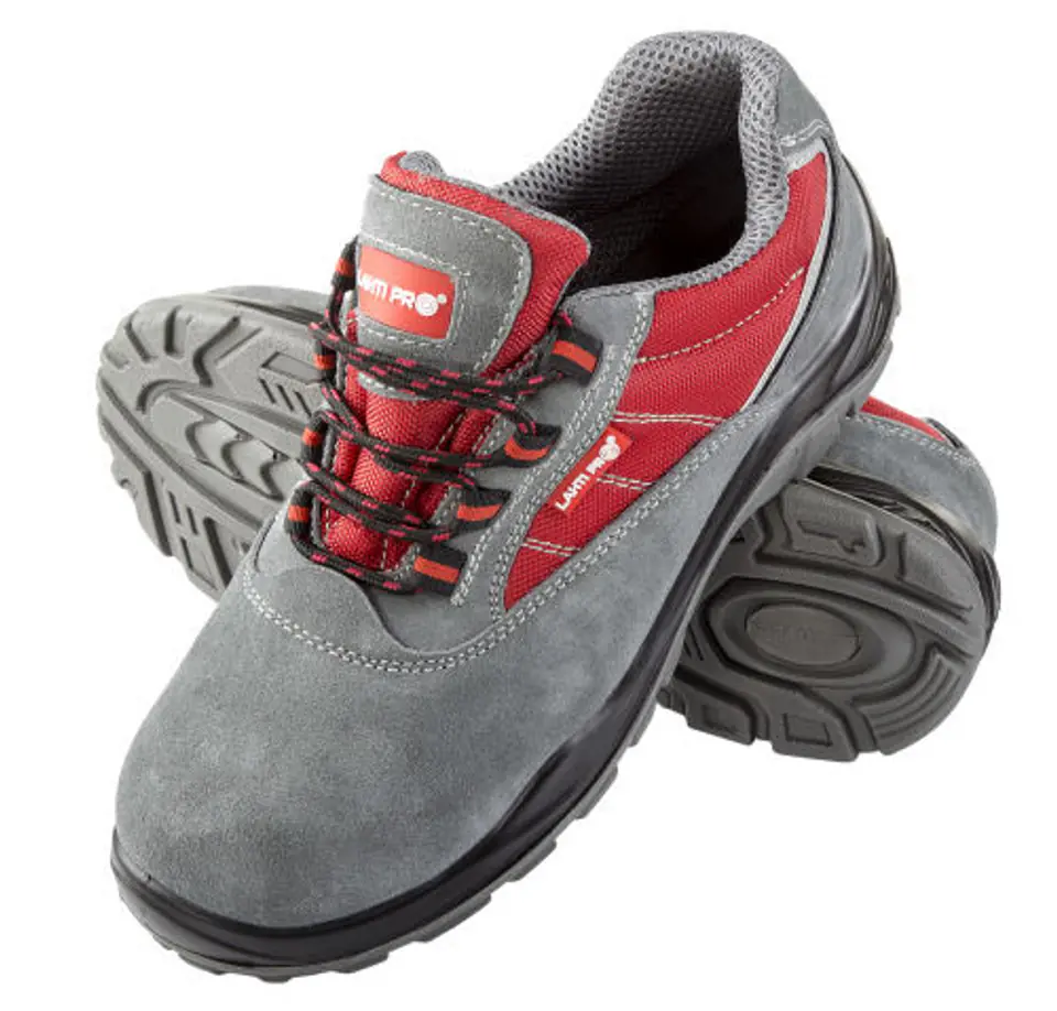 ⁨Suede shoes/oxford grey-red, s1p src, "39", ce, lahti⁩ at Wasserman.eu