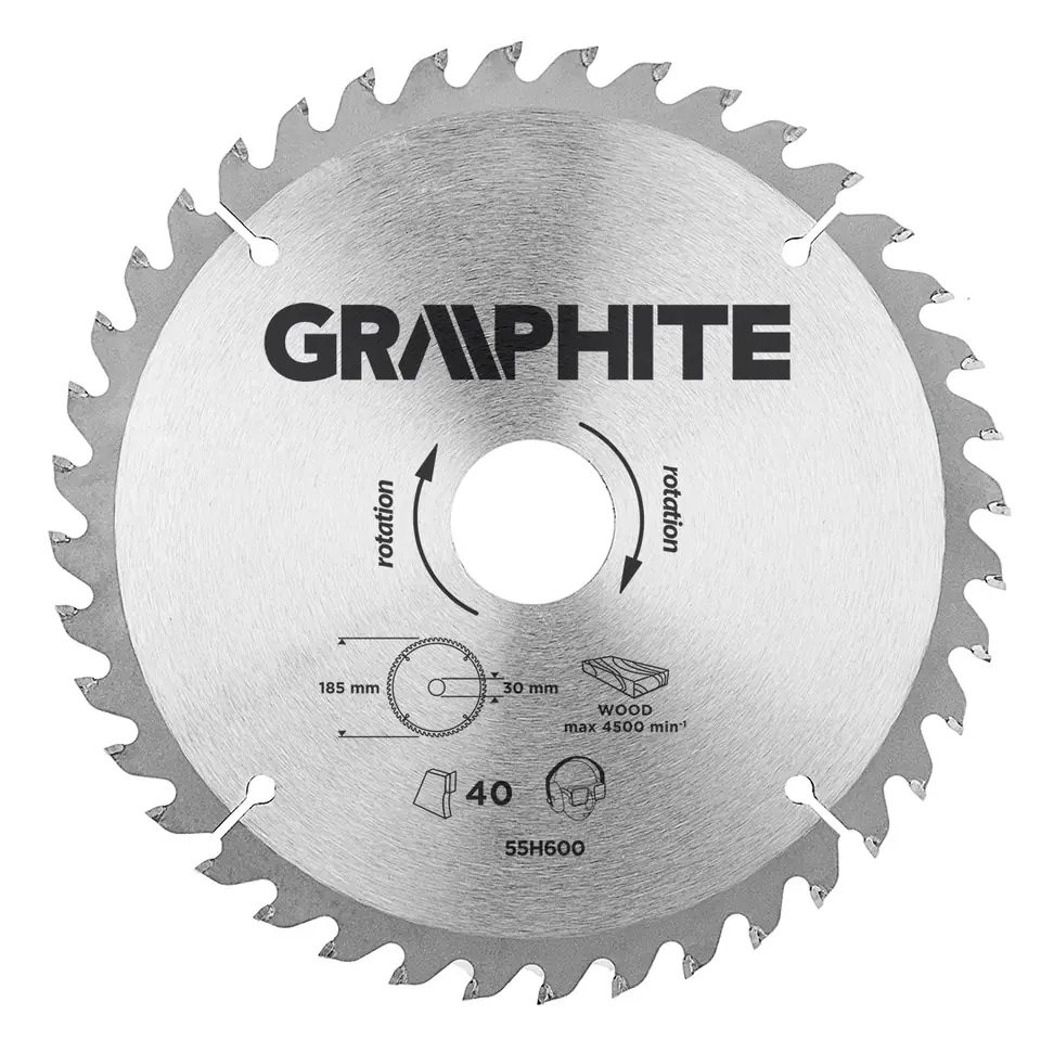 ⁨Saw blade, forklift, 185 x 30 mm, 40 teeth⁩ at Wasserman.eu