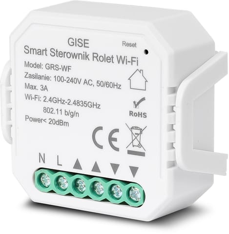 ⁨GISE Smart Sterownik roletowy WiFi GEN 2 | Tuya | GRS-WF⁩ w sklepie Wasserman.eu