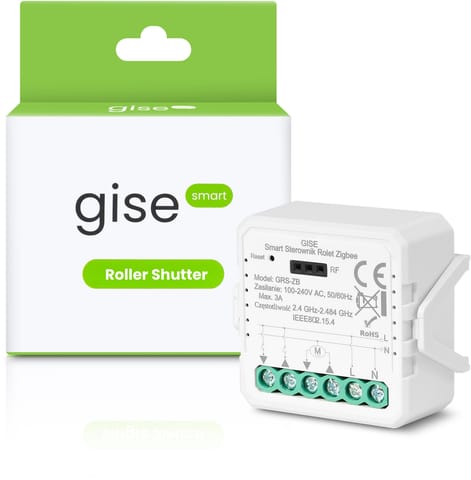 ⁨GISE Smart Sterownik roletowy Zigbee | Tuya | GRS-ZB⁩ w sklepie Wasserman.eu