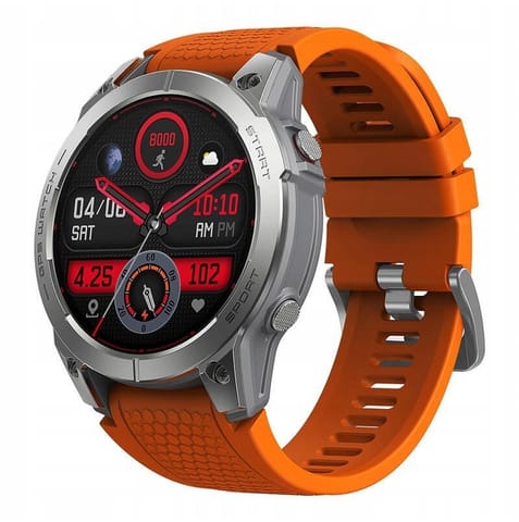 ⁨Smartwatch Zeblaze Stratos 3 pomarańczowy⁩ w sklepie Wasserman.eu