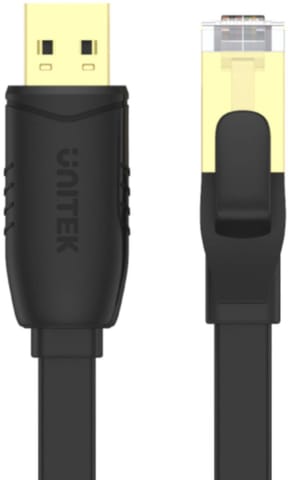 ⁨Kabel Unitek Y-SP02001B RJ-45 na USB-A konsolowy 1,8m⁩ w sklepie Wasserman.eu