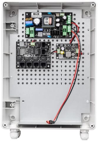 ⁨Zestaw do zasilania buforowego 5 odbiorników PoE BCS POWER BCS-UPS/IP4/Z/E-S⁩ w sklepie Wasserman.eu