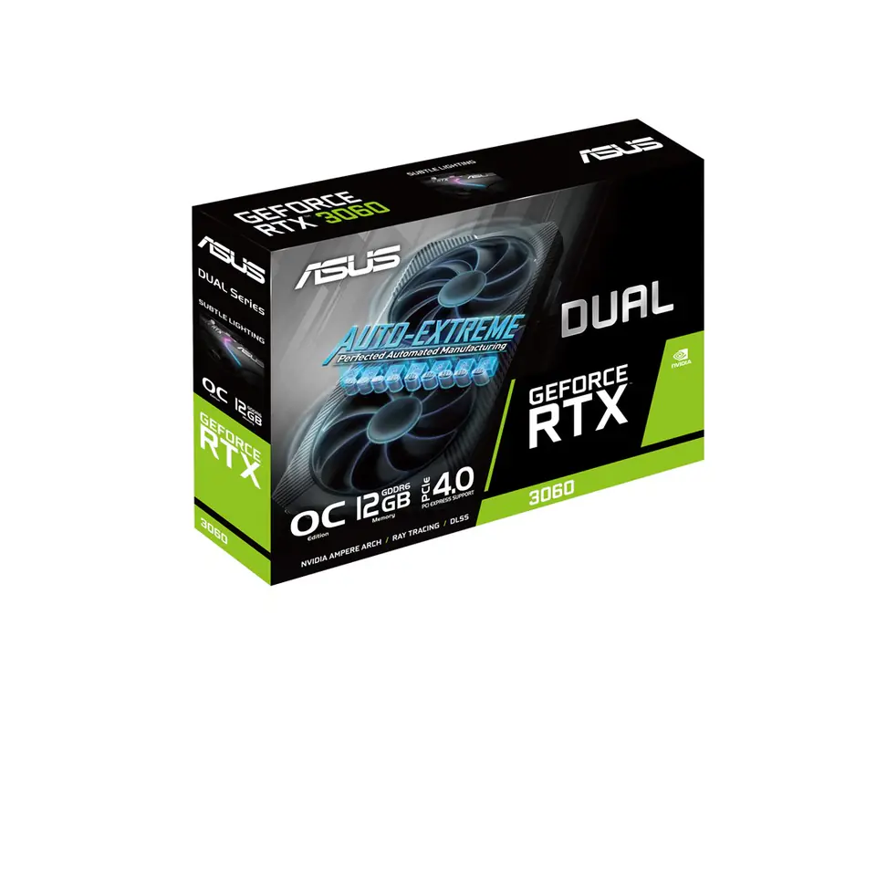 ⁨Graph card. ASUS Dual GeForce RTX 3060 V2 OC Ed 12G⁩ at Wasserman.eu