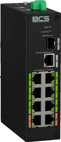 ⁨Switch PoE BCS LINE BCS-L-SP08E01G-1SFP(2)⁩ w sklepie Wasserman.eu