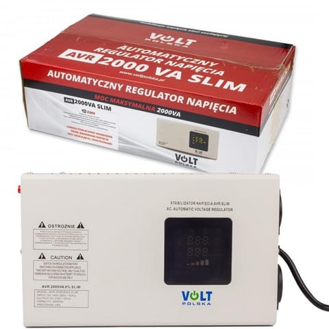 ⁨Stabilizator napięcia Volt Polska AVR 2000VA Slim⁩ w sklepie Wasserman.eu