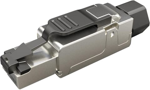 ⁨WTYK MODULARNY KONEKTOR PRZEMYSŁOWY SAMOZACISKOWY SOLARIX RJ45 CAT.6A STP 8P8C 1szt⁩ w sklepie Wasserman.eu