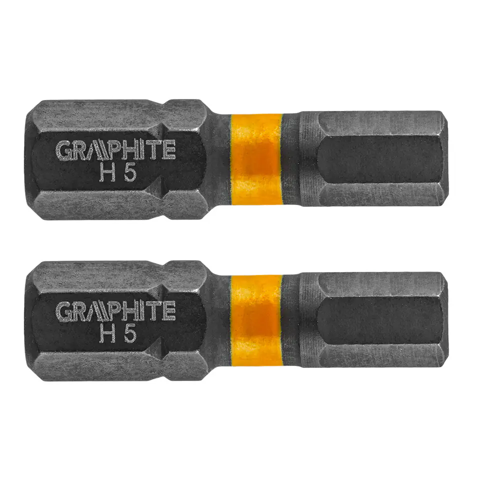 ⁨Impact bits HEX5 x 25 mm, 2 pcs.⁩ at Wasserman.eu