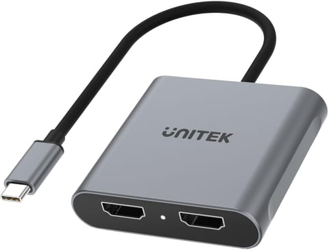 ⁨Adapter Unitek USB-C na 2x HDMI 4K MST⁩ w sklepie Wasserman.eu
