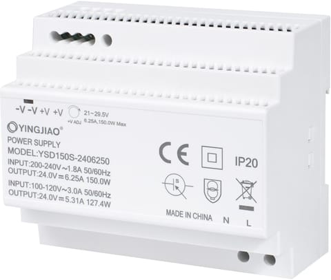 ⁨Yingjiao DIN power supply YSDS  24V 6,25A 150W⁩ at Wasserman.eu