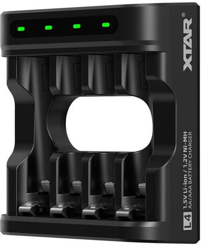 ⁨Ładowarka do akumulatorów R03 / AAA oraz R6 / AA Li-ion 1,5V / NiMH Xtar L4⁩ w sklepie Wasserman.eu