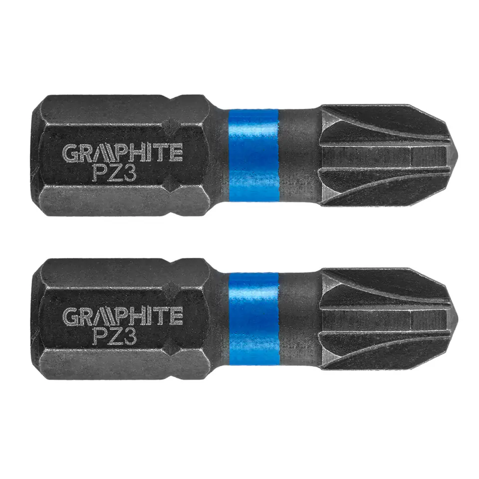 ⁨Impact bits PZ3 x 25 mm, 2 pcs.⁩ at Wasserman.eu