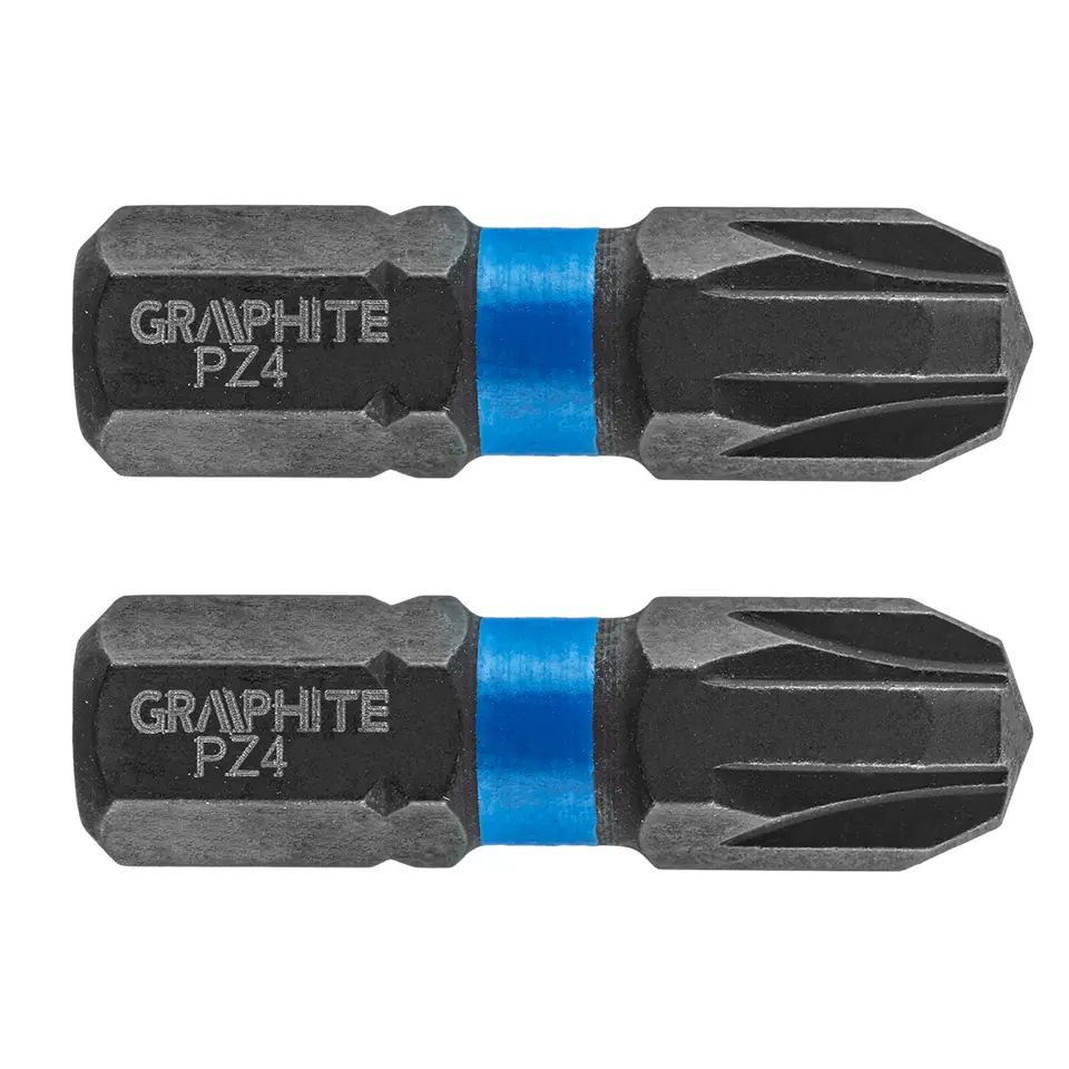 ⁨Impact bits PZ4 x 25 mm, 2 pcs.⁩ at Wasserman.eu