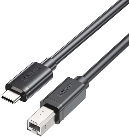 ⁨Unitek kabel do drukarki Unitek USB C na USB B 2.0 czarny 3m⁩ w sklepie Wasserman.eu