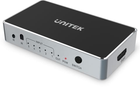⁨Unitek Przełącznik sygnału HDMI 1.4b 5 IN-1 OUT 4K⁩ w sklepie Wasserman.eu