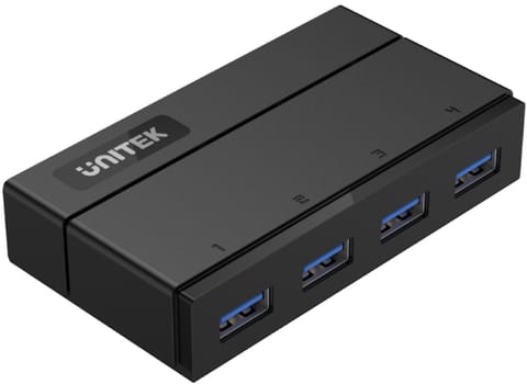 ⁨Unitek Y-HB03001 hub 4x USB3.0 z funkcją ładowania⁩ w sklepie Wasserman.eu