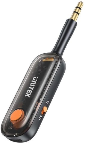 ⁨UNITEK 2w1 Adapter Bluetooth 5.3 nadajnik/odbiornik audio zasięg 10m czarny⁩ w sklepie Wasserman.eu