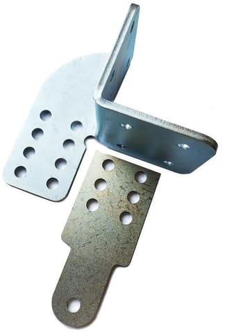 ⁨Uchwyt napędu bramy rozwiernej otwarcie na zewnątrz - PRAWY - montaż kątowy na słup⁩ w sklepie Wasserman.eu