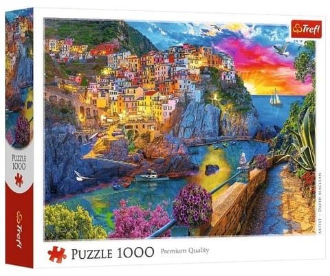 ⁨Puzzle 1000 Wieczorny spacer po Cinque Terre TREFL⁩ w sklepie Wasserman.eu
