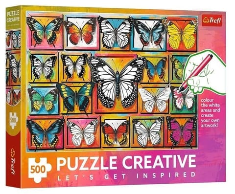 ⁨Puzzle 500 Kolekcja motyli⁩ w sklepie Wasserman.eu