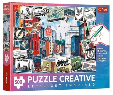 ⁨Puzzle 500 Pozdrowienia z Londynu⁩ w sklepie Wasserman.eu