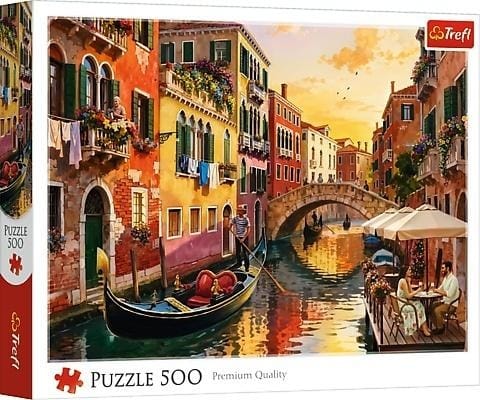 ⁨Puzzle 500 Wenecja o zachodzie słońca⁩ w sklepie Wasserman.eu