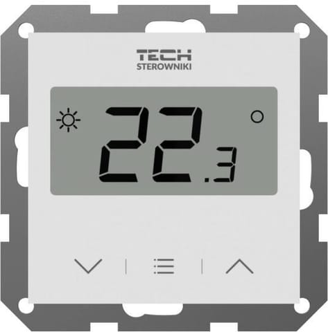 ⁨Przewodowy Dwustanowy regulator pokojowy biały F-2Z v1 Tech sterowniki⁩ w sklepie Wasserman.eu