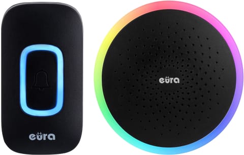 ⁨Dzwonek bezprzewodowy EURA WDP-42A3 czarny⁩ w sklepie Wasserman.eu