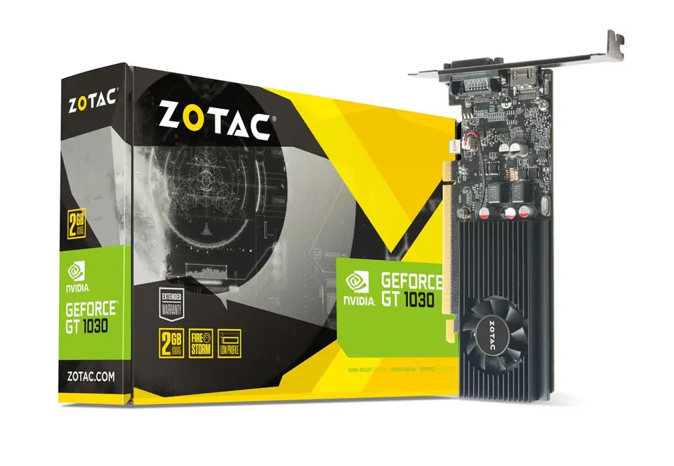 ⁨Zotac ZT-P10300A-10L graphics card NVIDIA GeForce GT 1030 2 GB GDDR5⁩ at Wasserman.eu