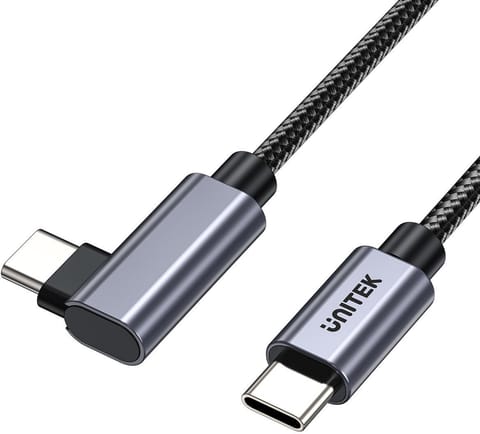 ⁨Unitek Kabel USB-C kątowy 90° PD100W 0,5m⁩ w sklepie Wasserman.eu