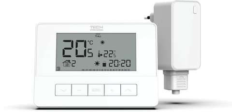 ⁨Bezprzewodowy regulator pokojowy biały T-4.2 Tech sterowniki⁩ w sklepie Wasserman.eu