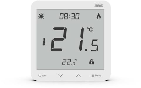 ⁨Przewodowy dwustanowy regulator pokojowy podtynkowy biały ST-297z v3 Tech sterowniki⁩ w sklepie Wasserman.eu