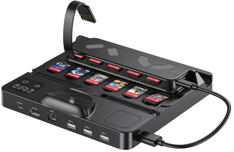 ⁨Unitek stacja ładująca Switch z przełącznikiem i czytnikiem kart do gier⁩ w sklepie Wasserman.eu